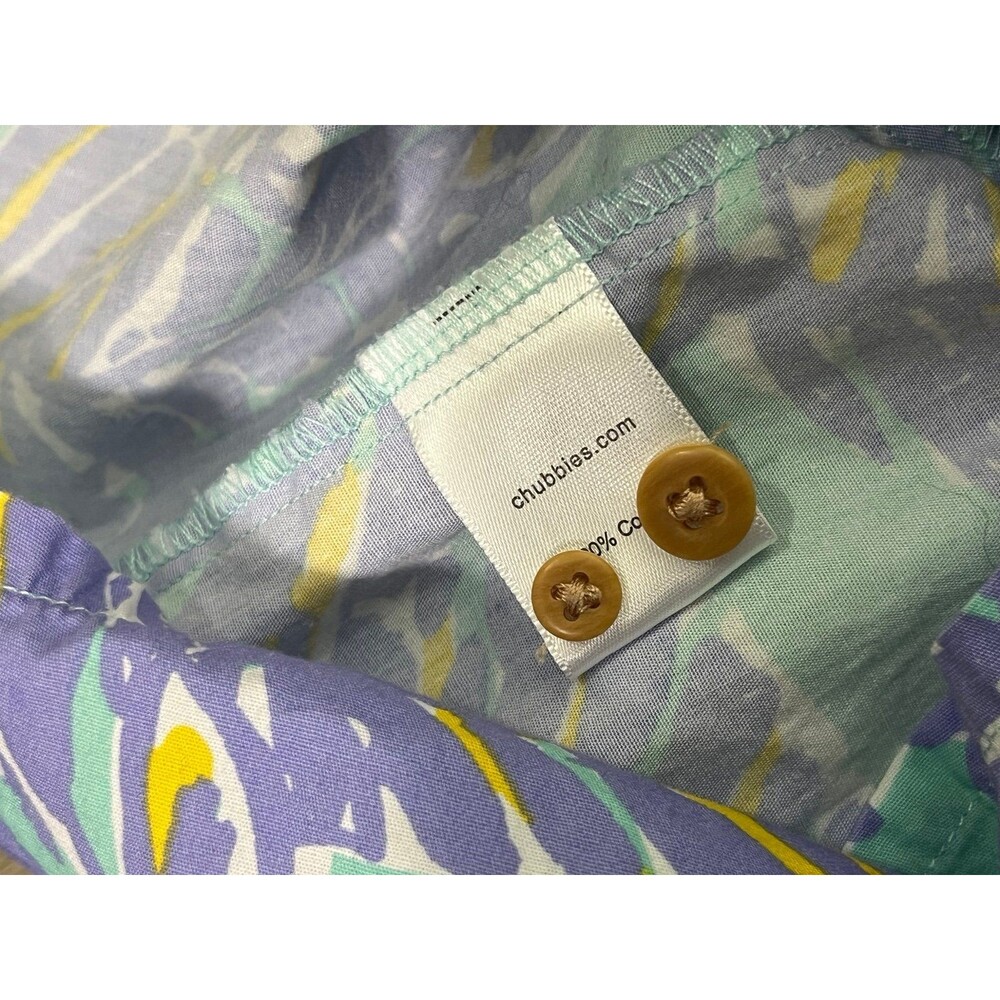 Chubbies button up dress with pockets size medium paradise tropical - Picture 5 of 7